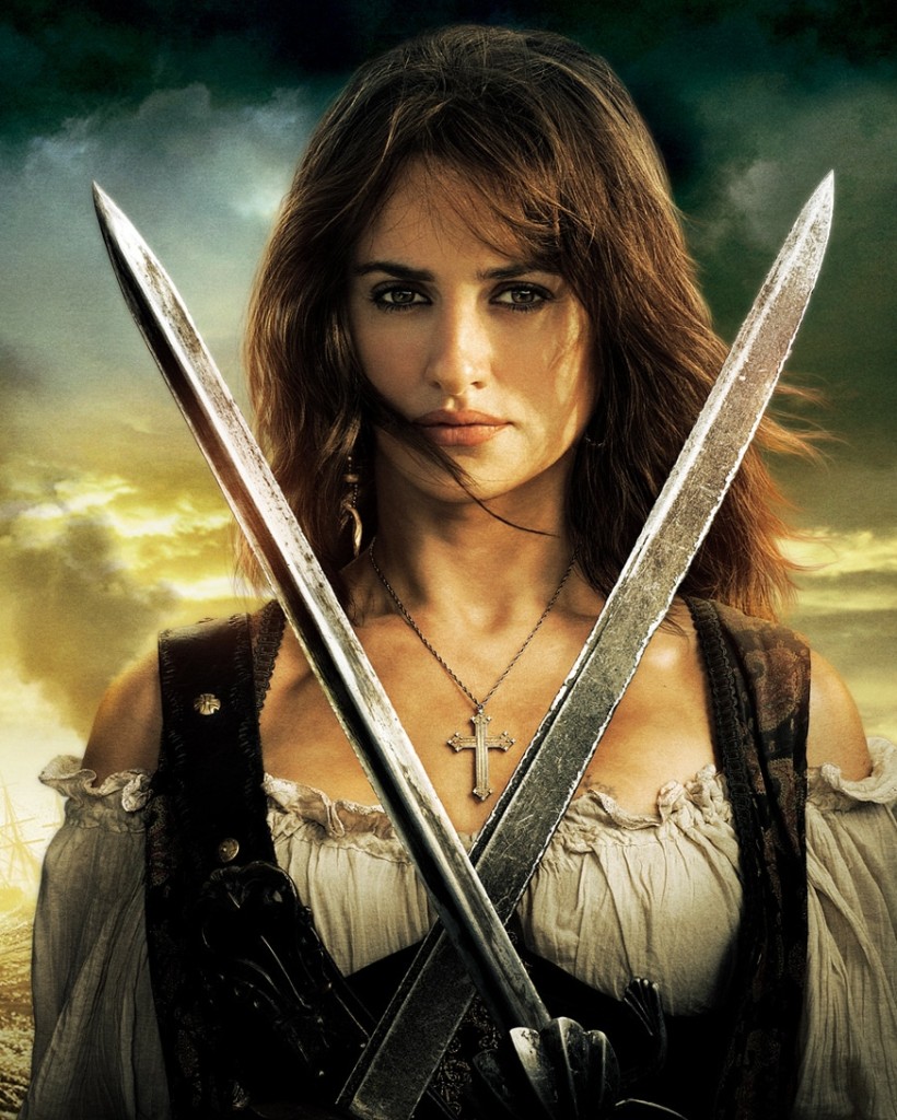 Penelope Cruz as a pirate